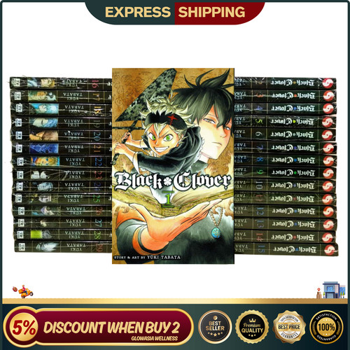 Black clover manga - clover, inglese